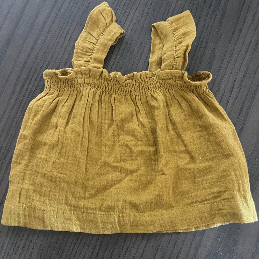 GAP Baby Top in Mustard Yellow